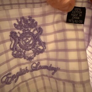 English Laundry Lavender Checkered Shirt